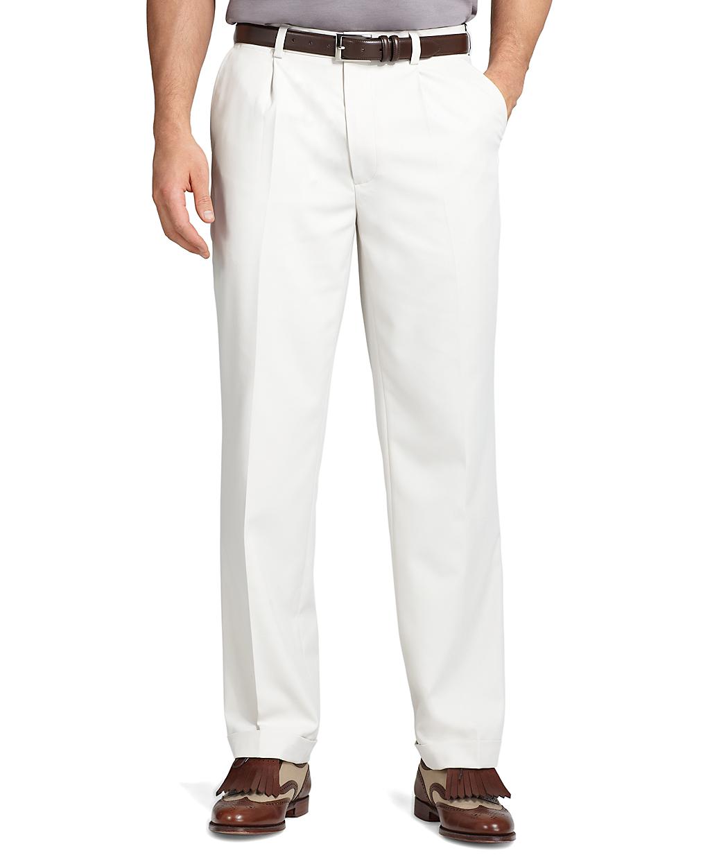 Brooks Brothers St Andrews Links Pleat-Front Golf Pants in White for ...