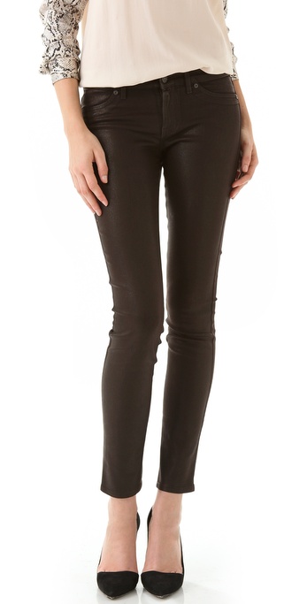 Lyst - Rich & Skinny Legacy Leather Look Jeans in Brown