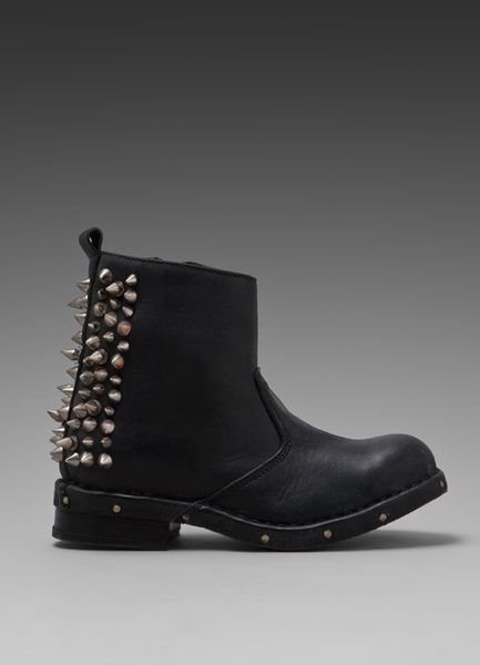 Jeffrey Campbell Buster Spike in Black (black distressed) | Lyst