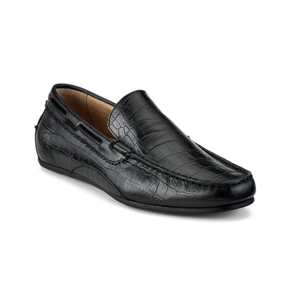 Sperry Top-sider Atlas Croc Venetian Drivers in Black for Men | Lyst