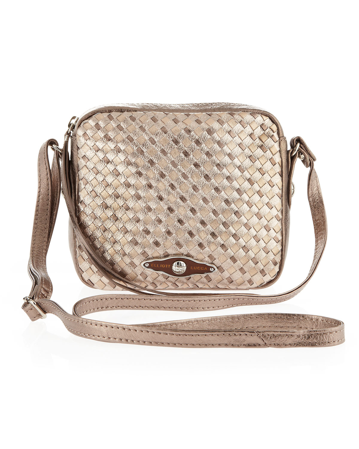 Lyst Elliott Lucca Woven Camera Bag In Metallic Gallery