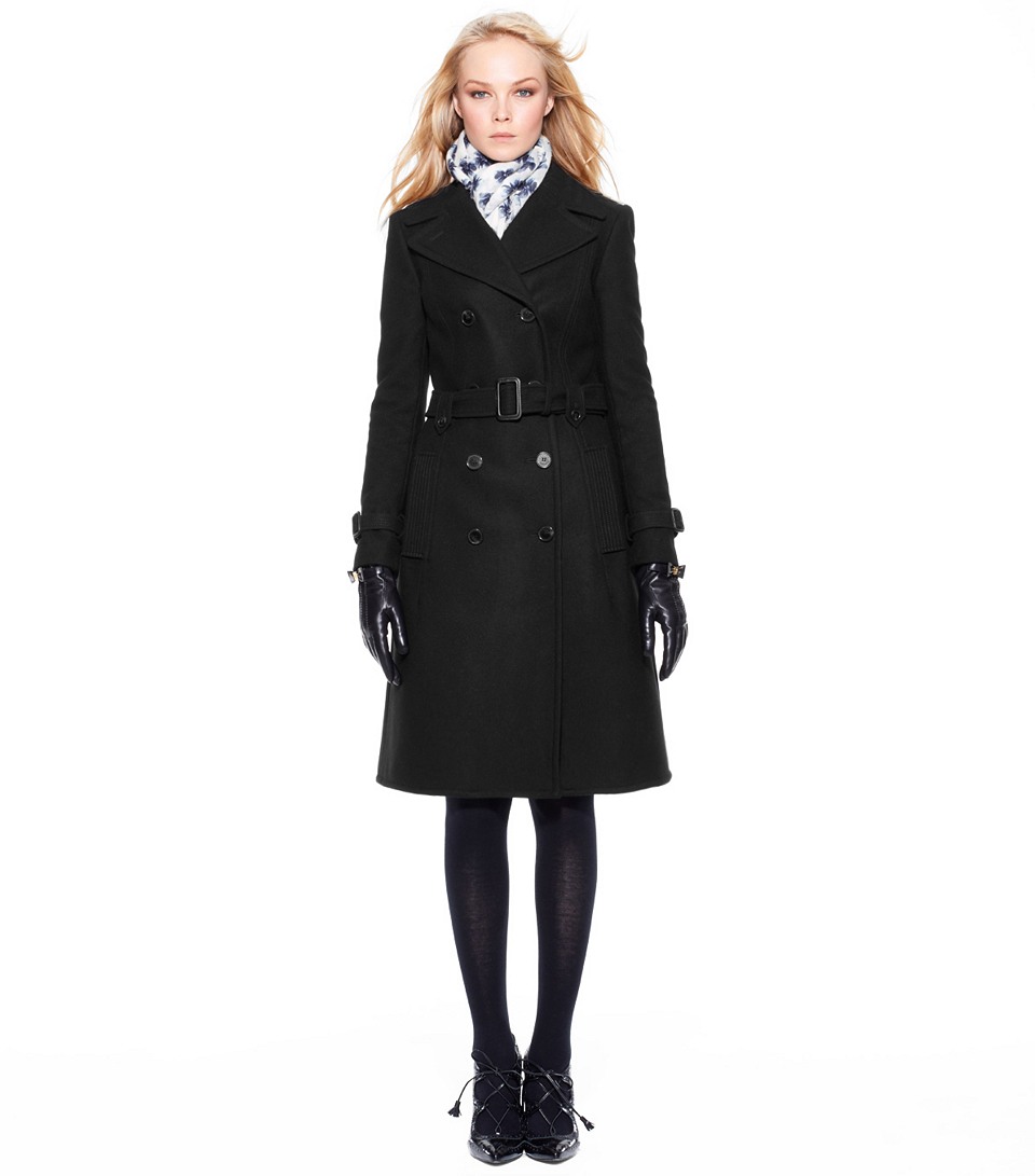 Lyst - Tory Burch Blaire Trench Coat in Black