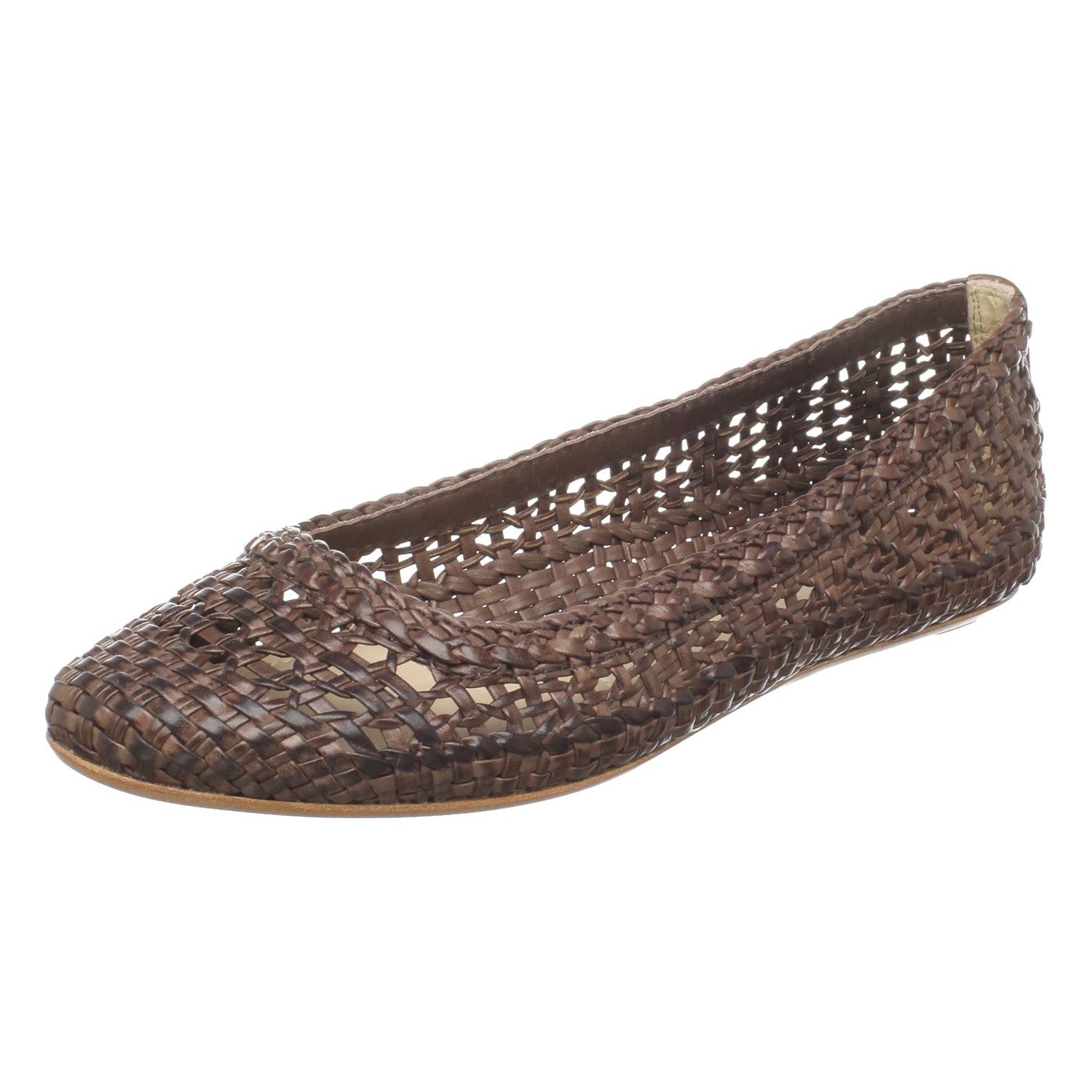 Frye Emma Woven Ballet Flats in Brown (cognac) Lyst