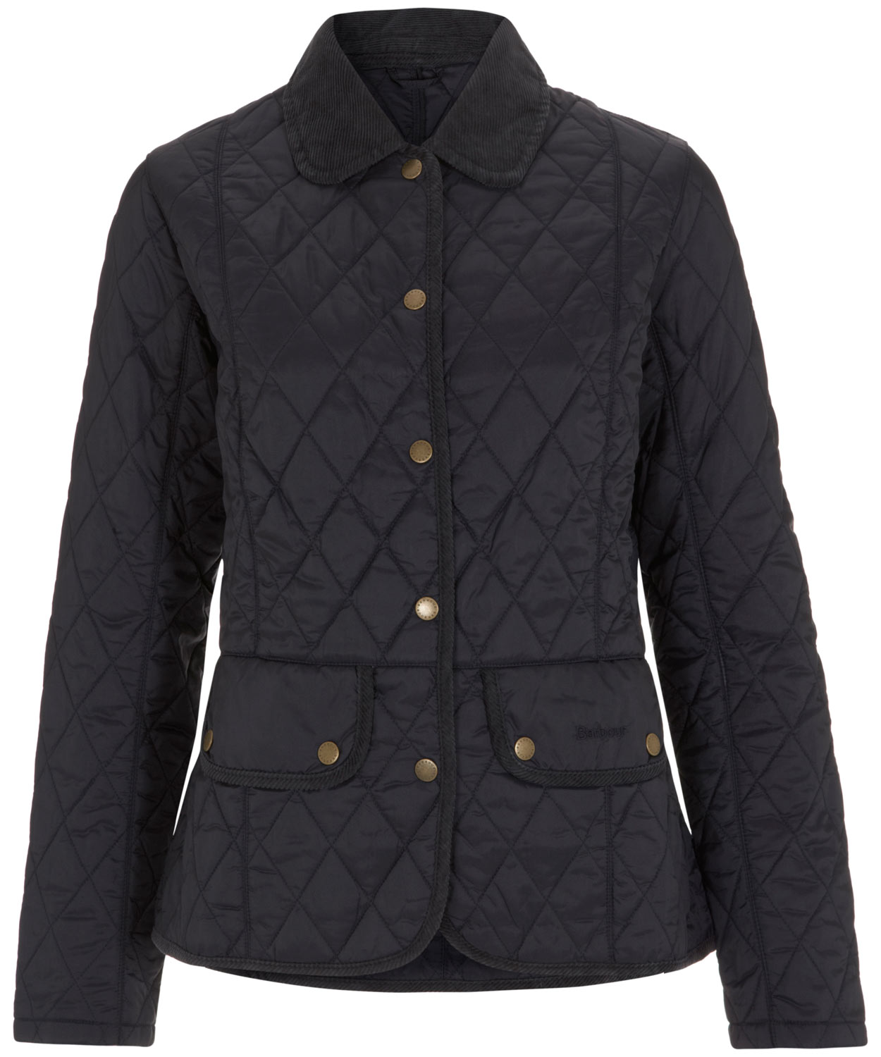 Barbour Vintage Cord Collar Quilted Jacket in Blue | Lyst