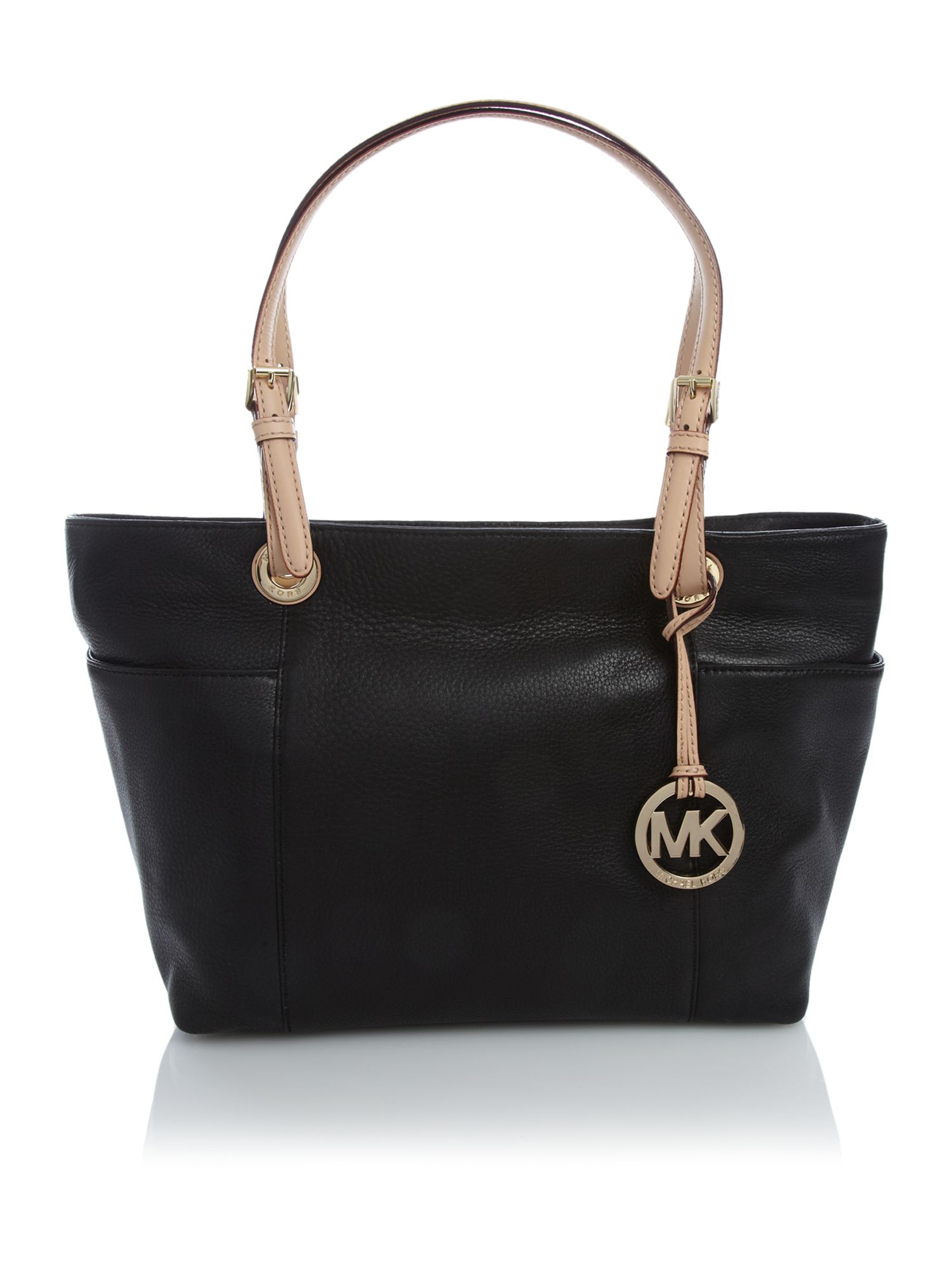 Michael Michael Kors Jet Set Top Zip Tote Bag in Black | Lyst