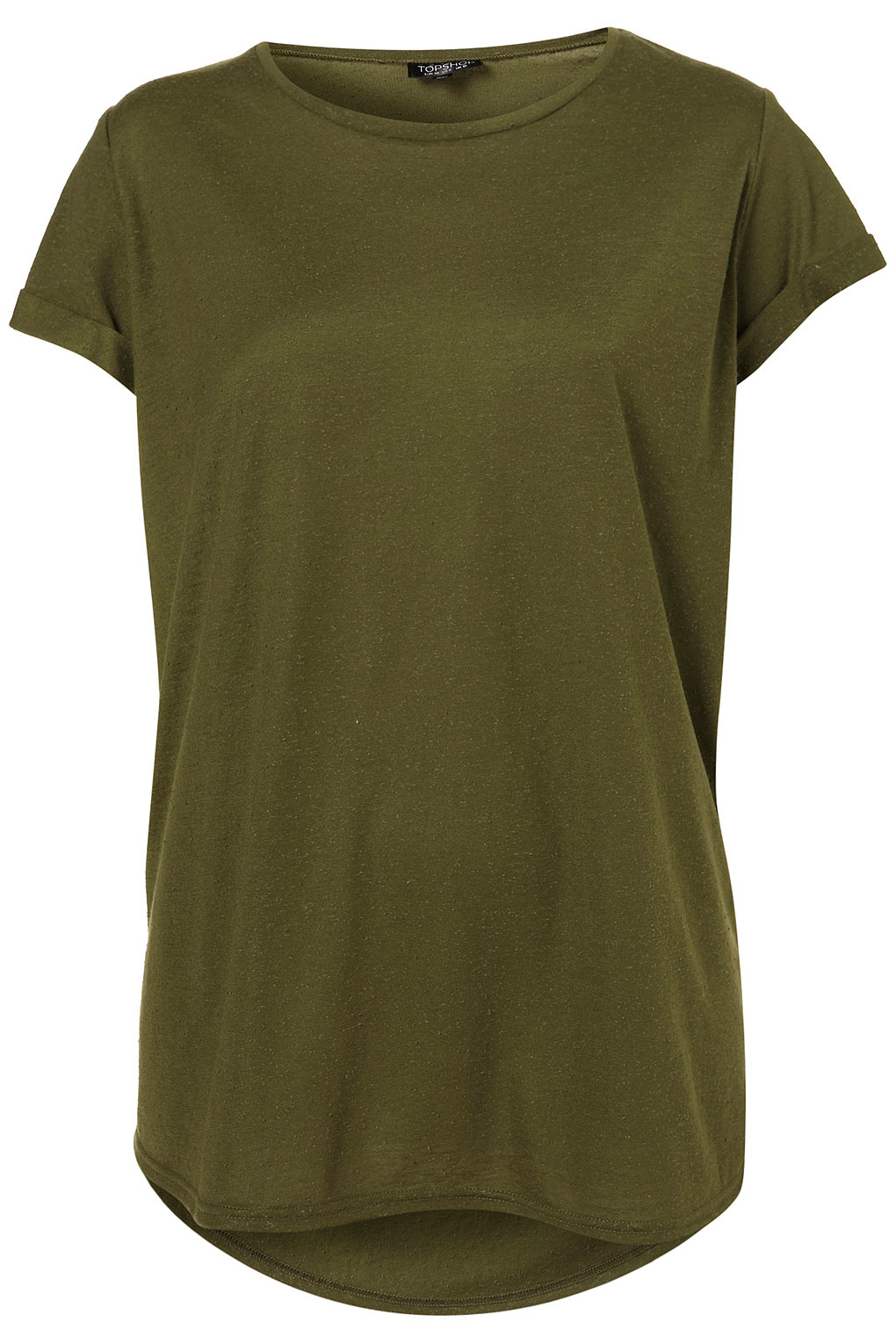 Topshop Basic Neppy Tee in Green | Lyst