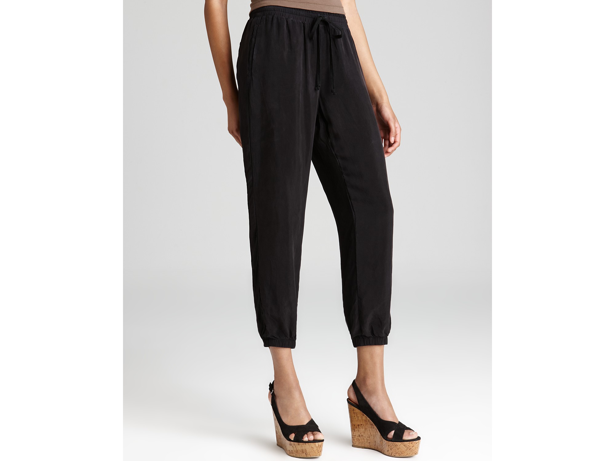 Lyst C&C California Bemberg Ankle Pants in Black