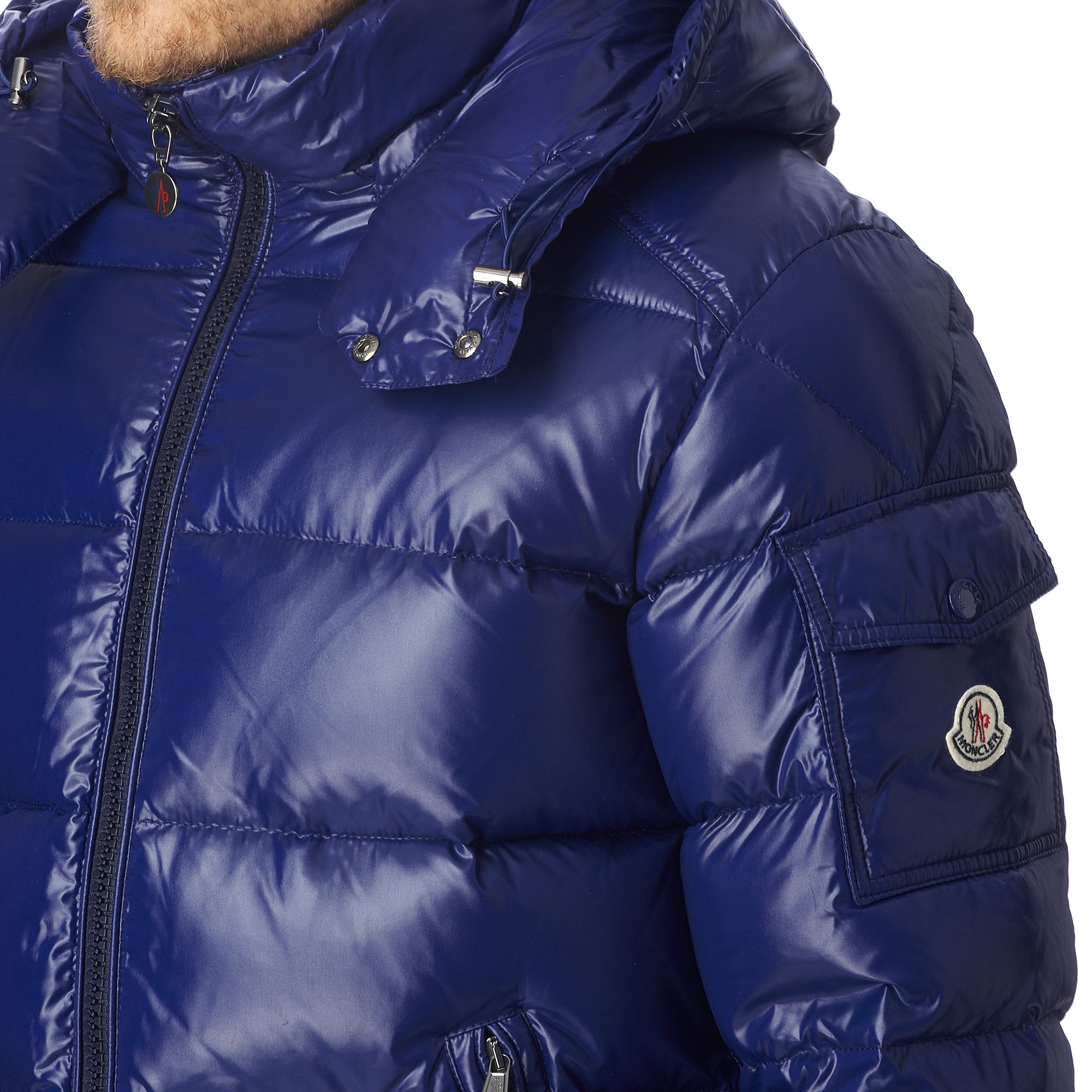 Moncler Maya Padded Jacket in Blue for Men - Lyst