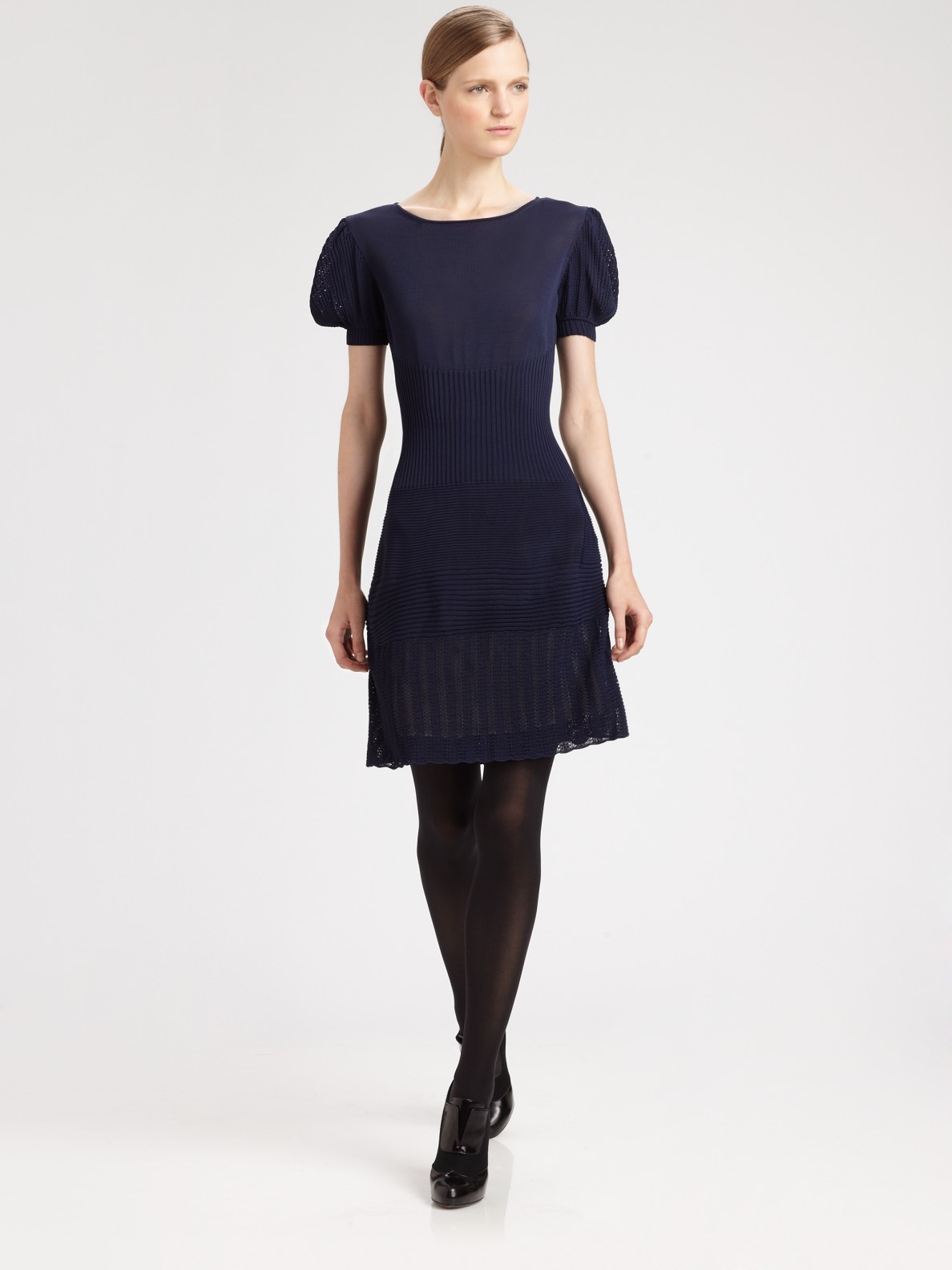 Fendi Knit Dress in Blue Lyst