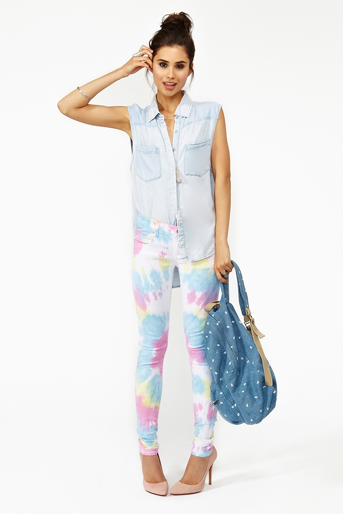 nasty gal tie dye joggers