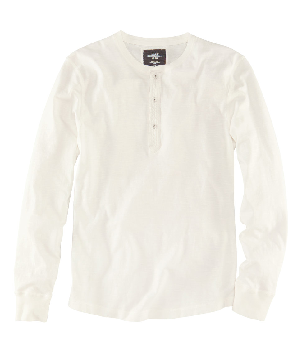 H&m Grandad Shirt in White for Men | Lyst