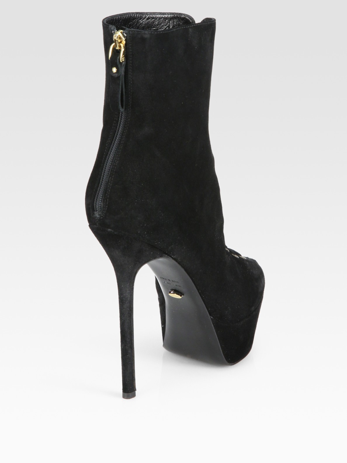 sergio rossi suede booties