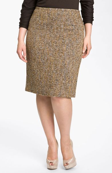 Nic + Zoe Tweed Flirt Skirt in Brown (multi) | Lyst