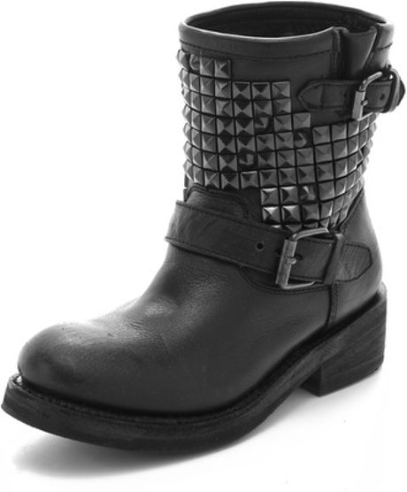 Ash Titan Engineer Boots with Studs in Black | Lyst