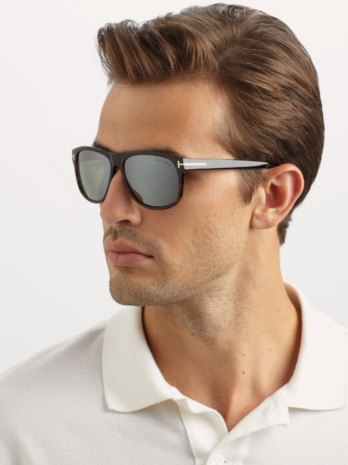 Lyst Tom ford Plastic Wayfarer Sunglasses in Black for Men