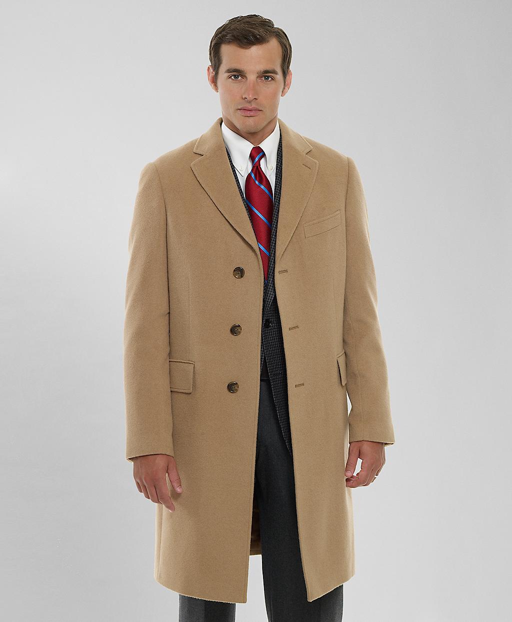 Brooks brothers Camel Hair Regent Coat in Brown for Men | Lyst