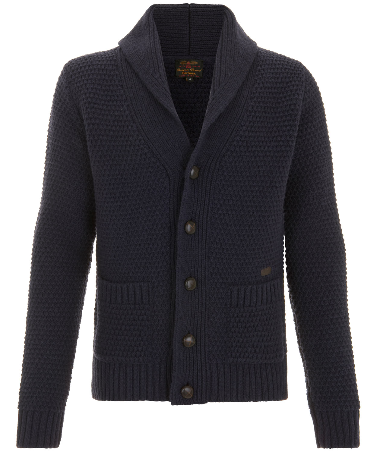 Lyst - Barbour Navy Baltic Shawl Cardigan in Blue for Men
