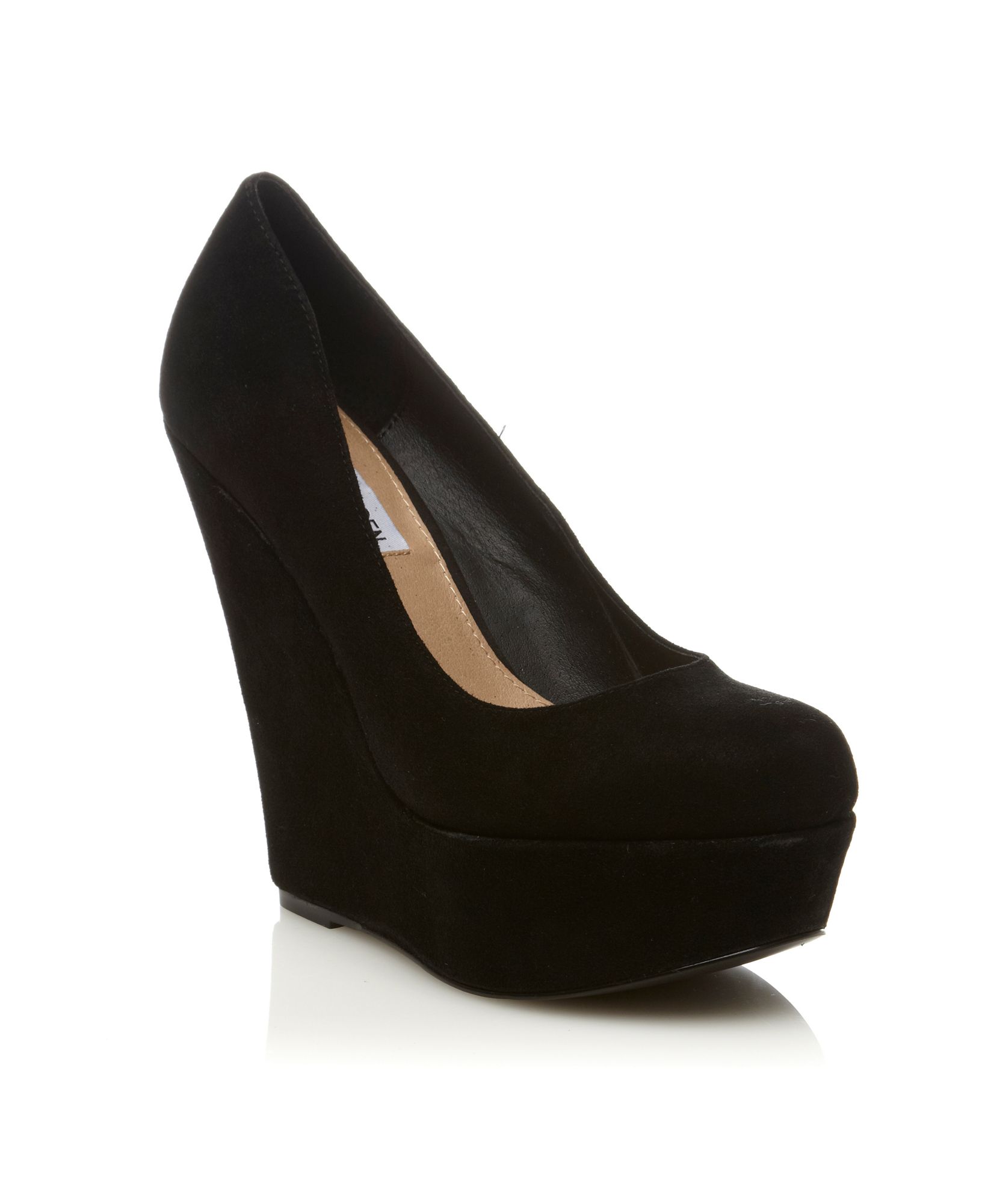 Steve Madden Pammy Sm Court Platform Court Wedges in Black | Lyst