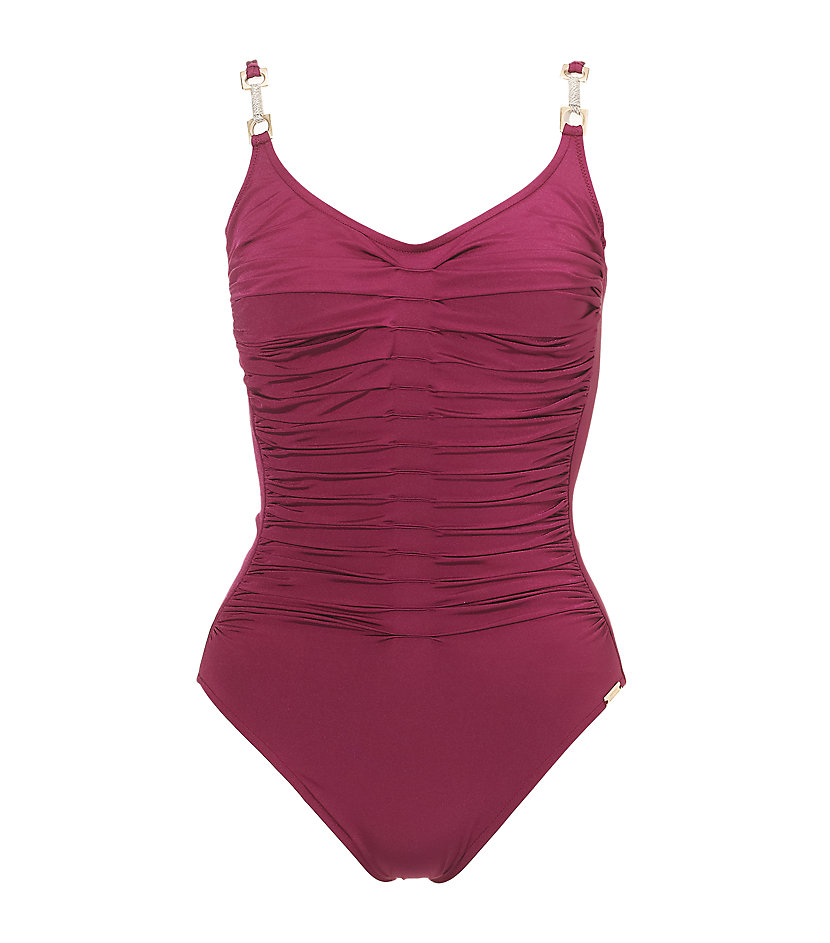 Maryan Beachwear Soneva Luxury Swimsuit in Red (burgundy) | Lyst