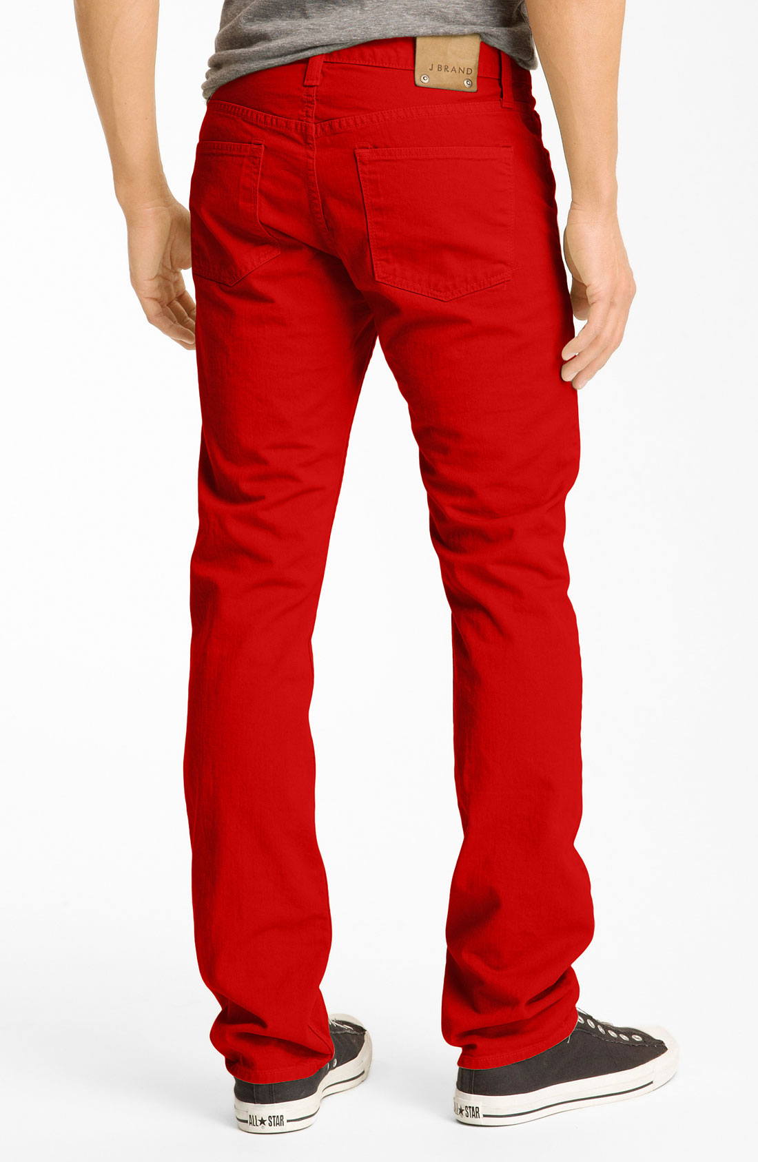 J Brand Kane Slim Straight Leg Jeans in Red for Men (buoy red) | Lyst