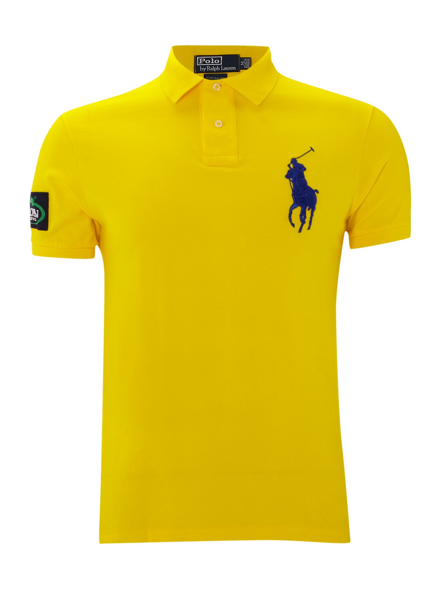Polo ralph lauren Us Open Custom Fitted Big Pony Polo Shirt in Yellow ...