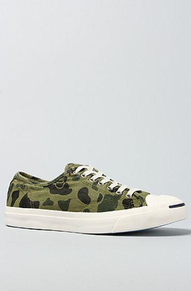 Converse The Jack Purcell Ltt Sneaker in Olive Branch Camo in Green for ...