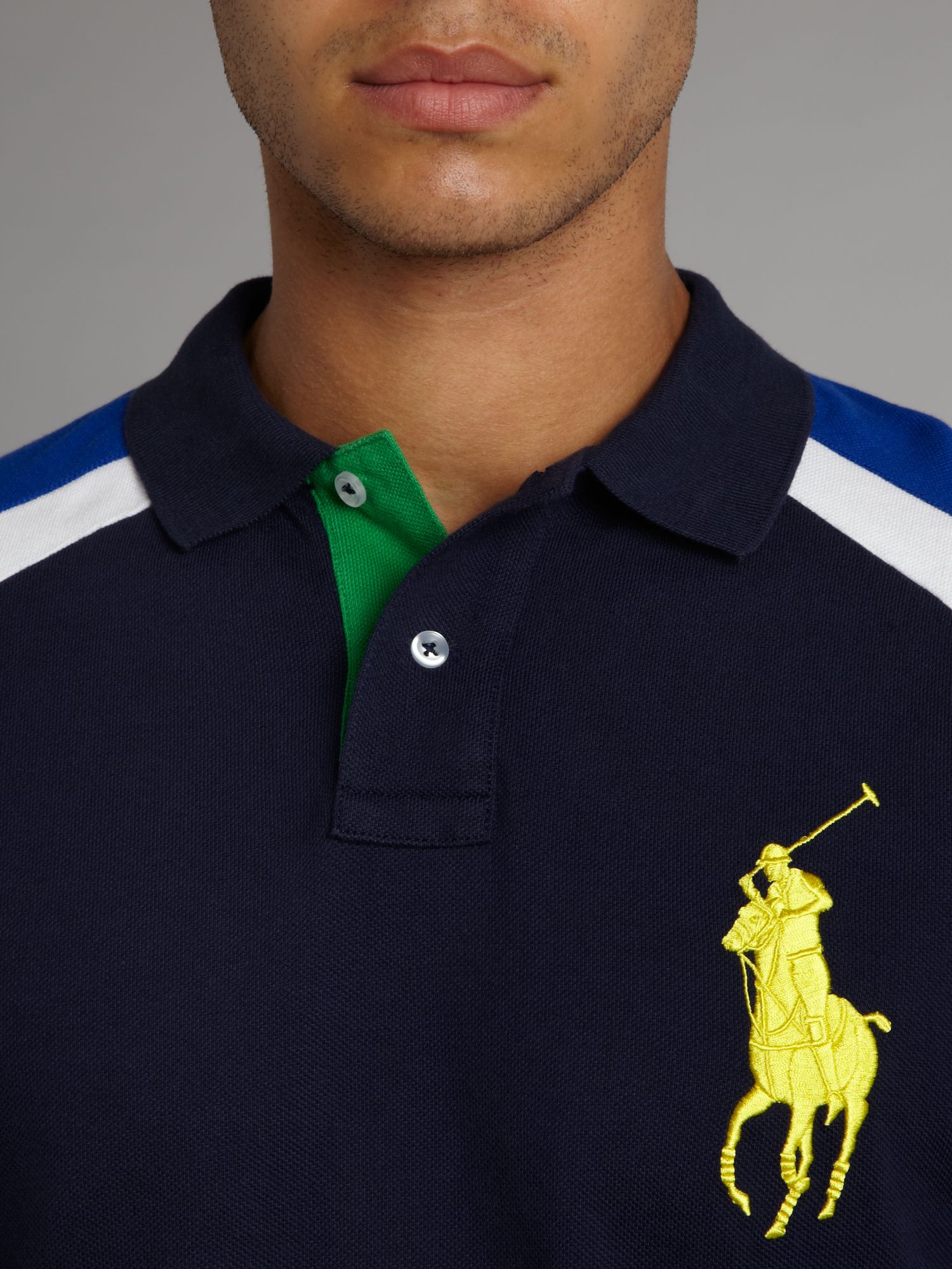 Polo ralph lauren Us Open Big Pony Back Printed Polo Shirt in Blue for ...