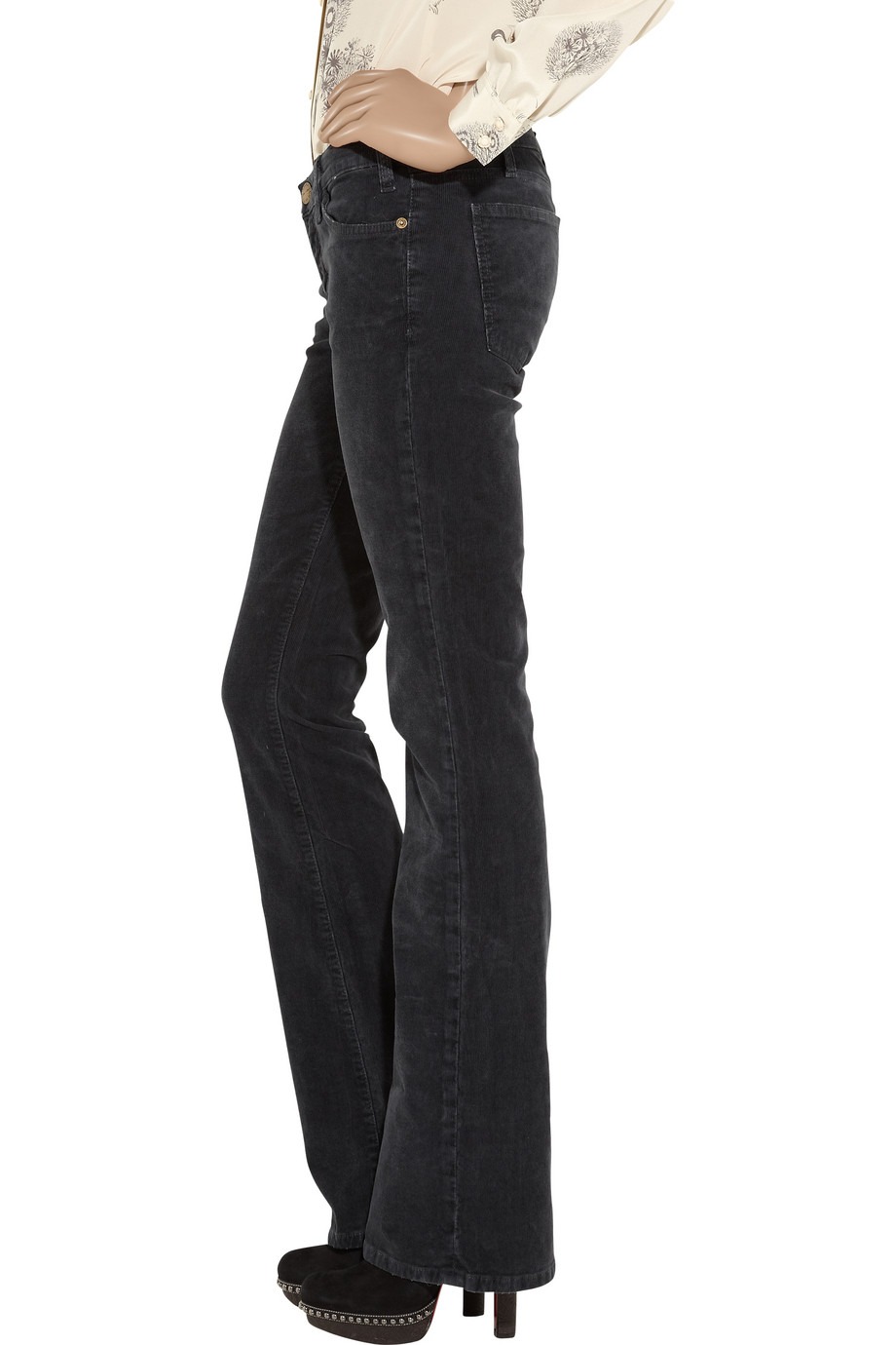 black cowboy jeans