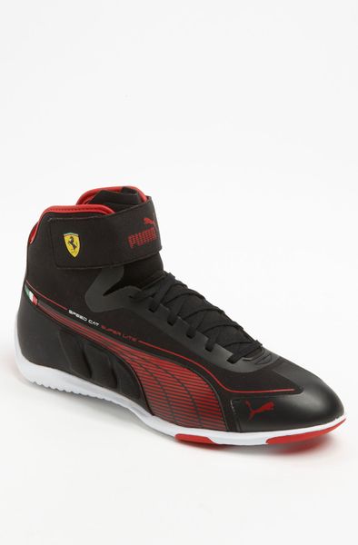 Puma Speed Cat Superlt Mid Sneaker in Black for Men (black/ rosso corsa ...