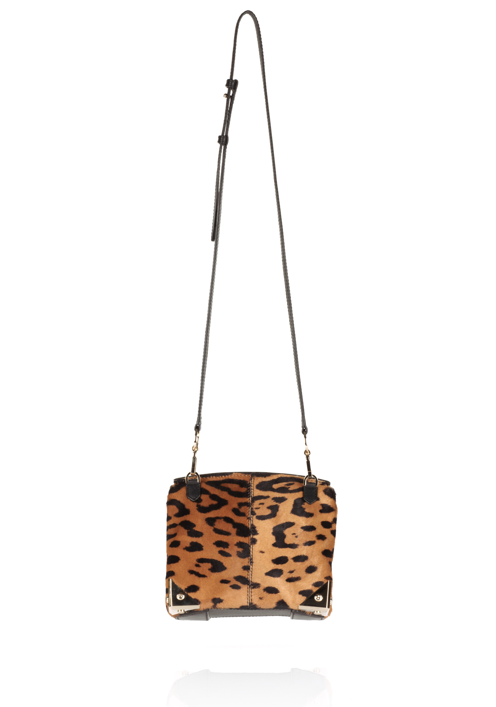 faye bag in smooth calfskin and leopard print haircalf (pony)  