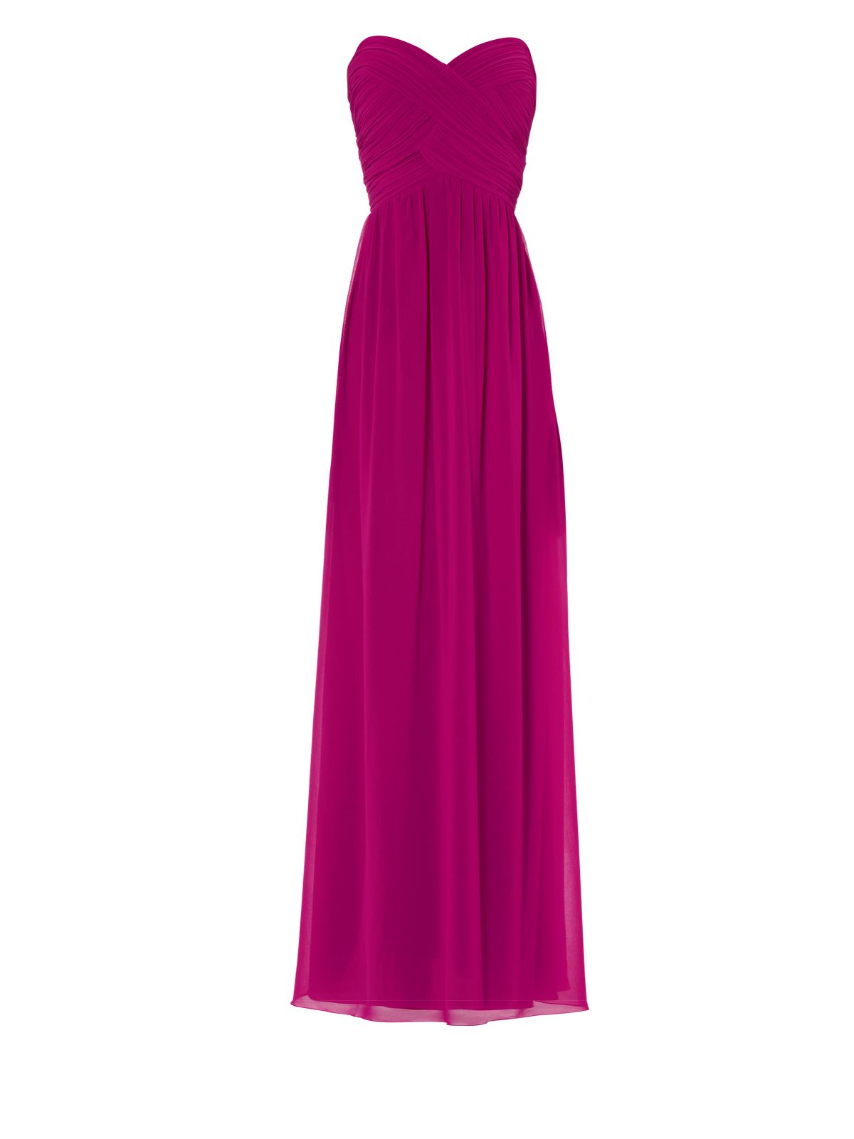 Jane Norman Pleat Bodice Maxi in Pink (fuchsia) | Lyst