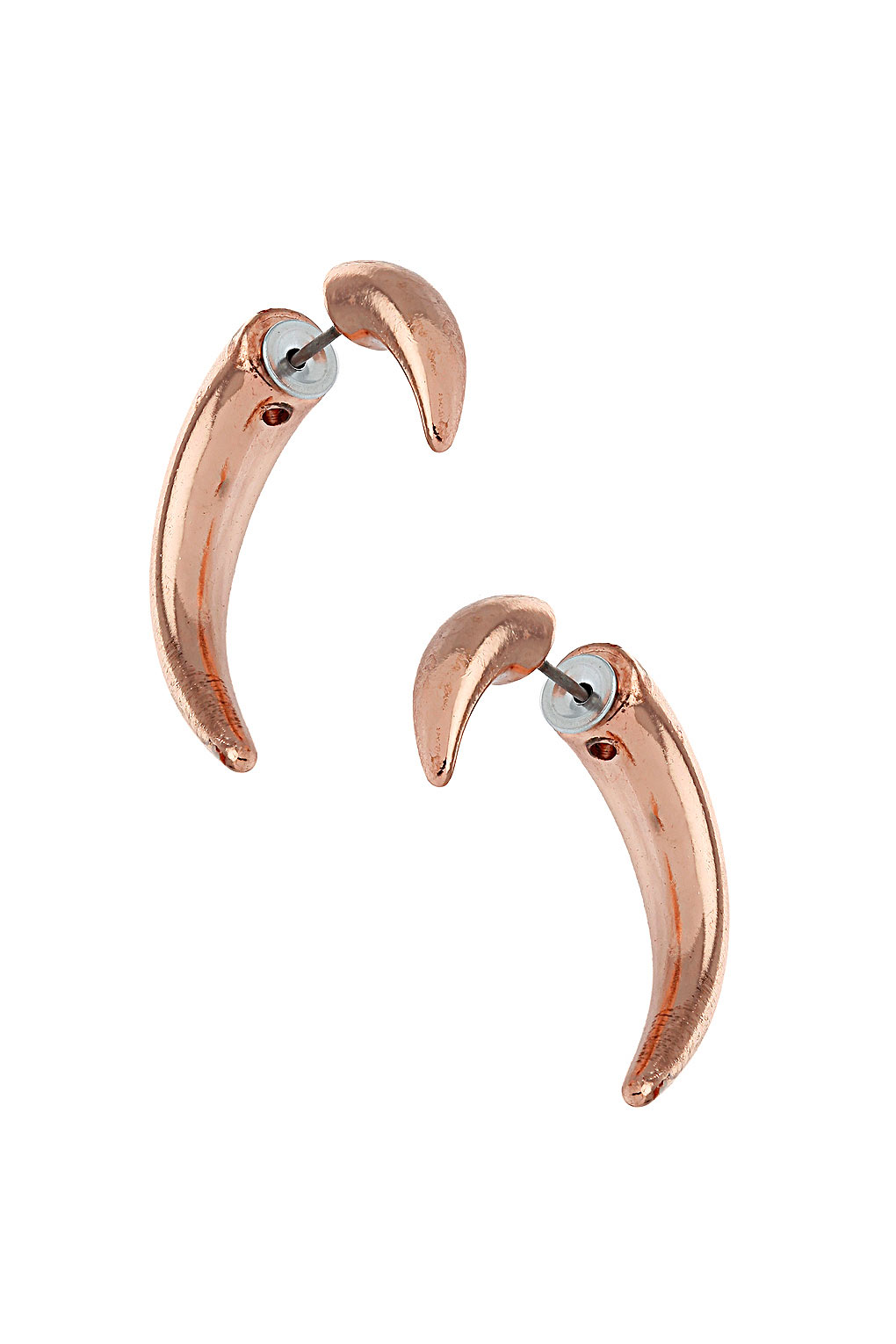 Lyst Hook Ear Tunnel Earrings in Metallic