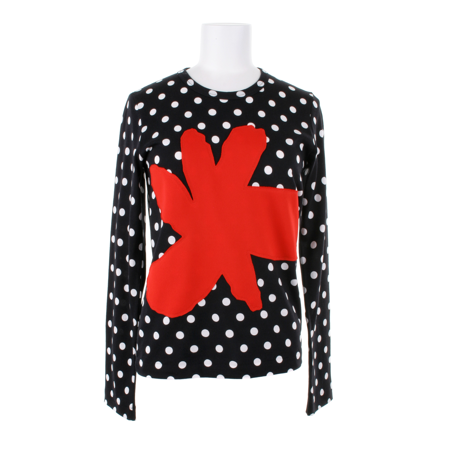 Comme Des Garçons Polka Dot T-shirt in Cotton With A Polyester Patched ...