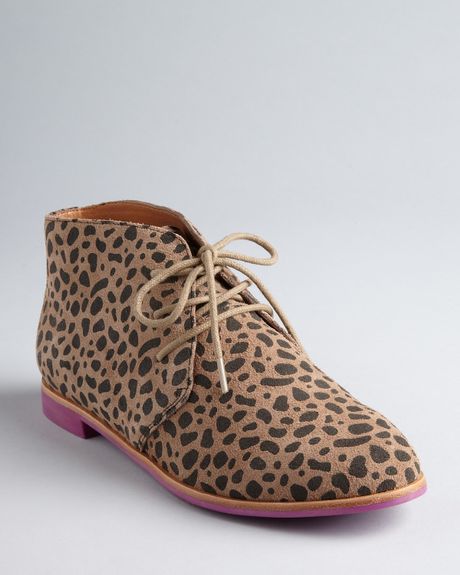 Dolce Vita Dv Oxford Flats Madge Lace Up in Animal (leopard) | Lyst