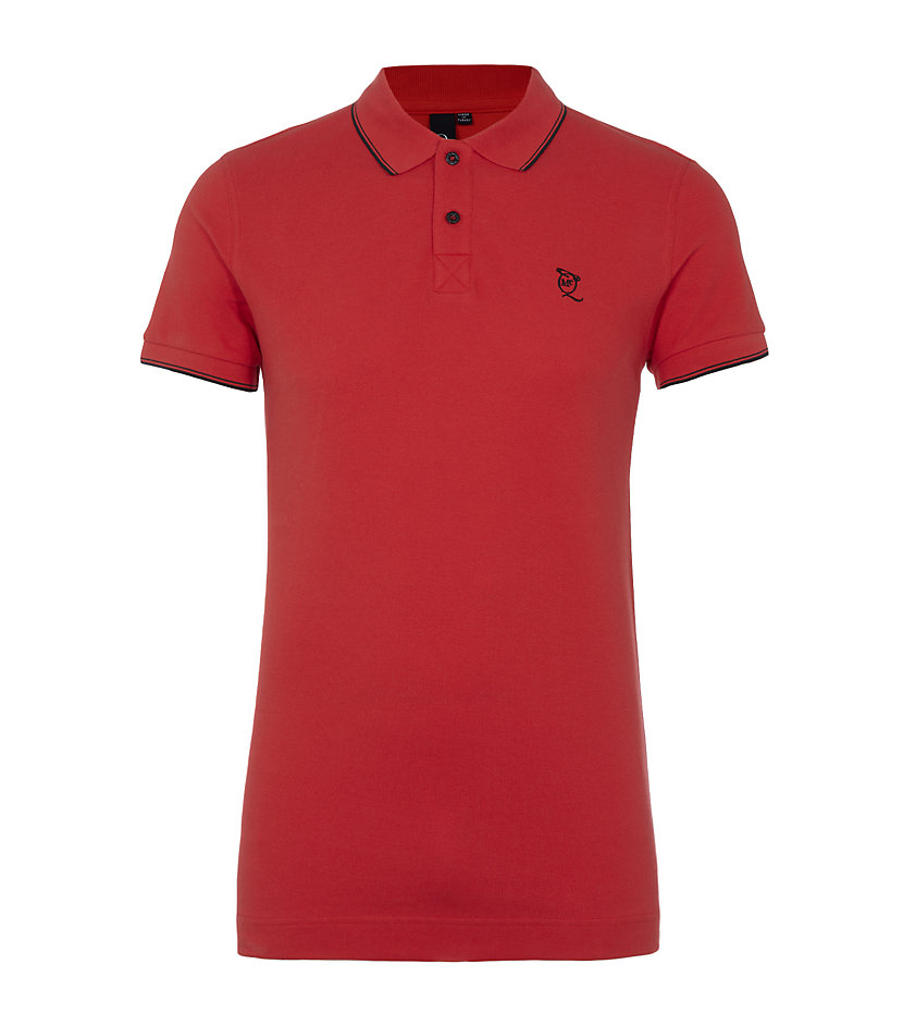 Mcq By Alexander Mcqueen Safety Pin Polo Shirt in Red for Men | Lyst