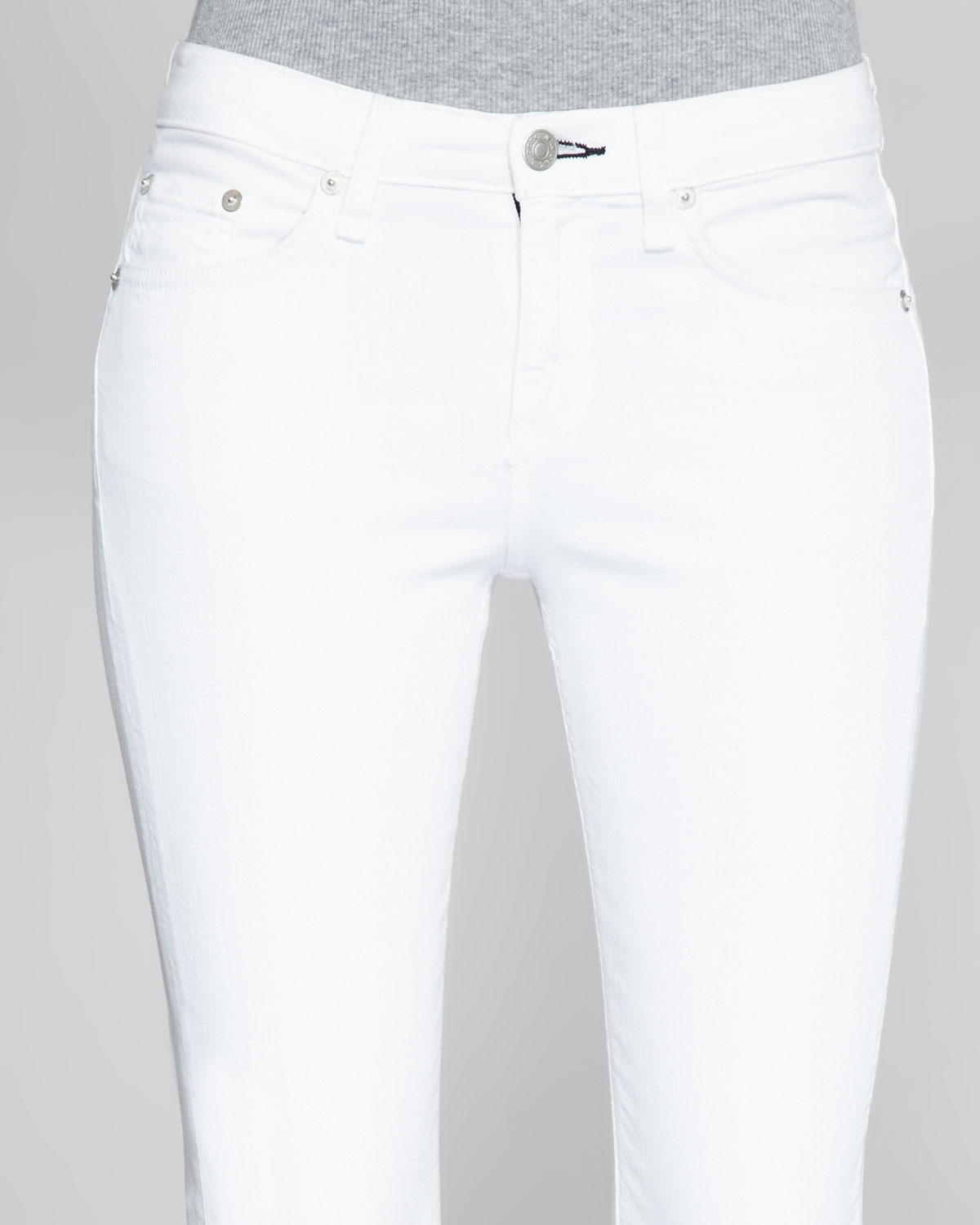 rag and bone high rise white jeans