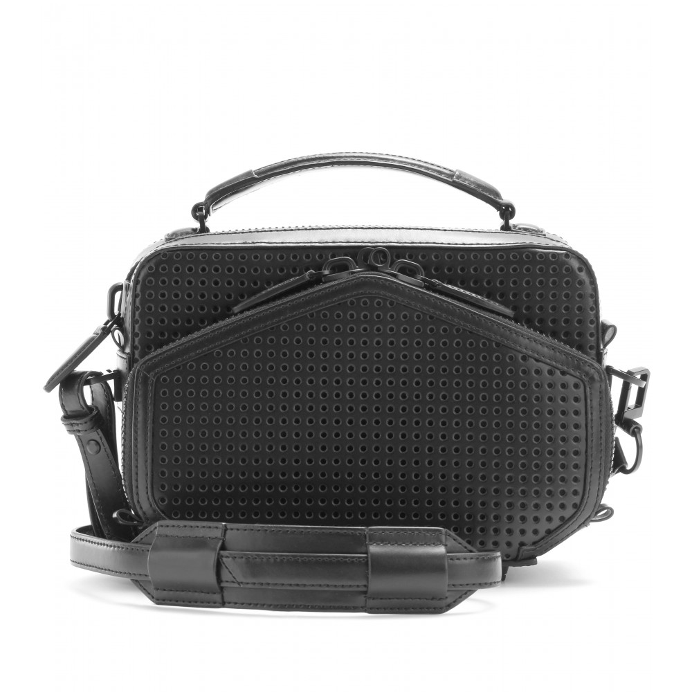 Alexander Wang Rafael Perforated Leather Clutch in Black | Lyst