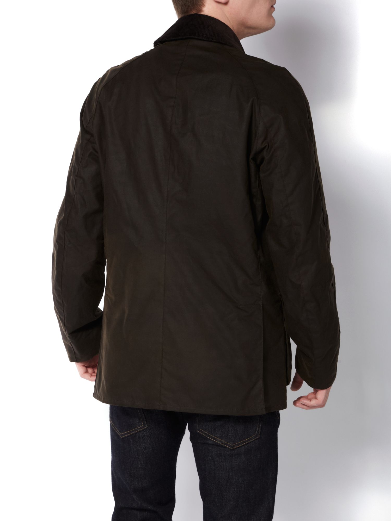 Barbour Wax Ashby Jacket in Green for Men | Lyst