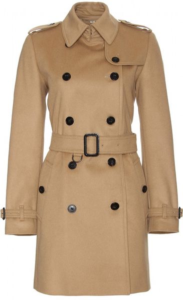 Burberry Buckingham Wool-cashmere Trench Coat in Beige (camel) | Lyst