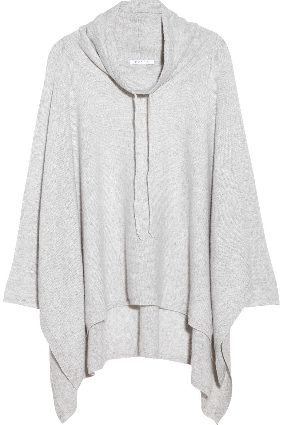 Duffy Cashmere Poncho Sweater in Gray | Lyst