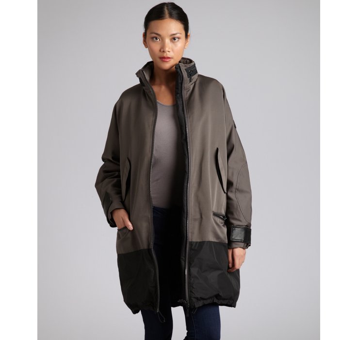 hooded mac jacket