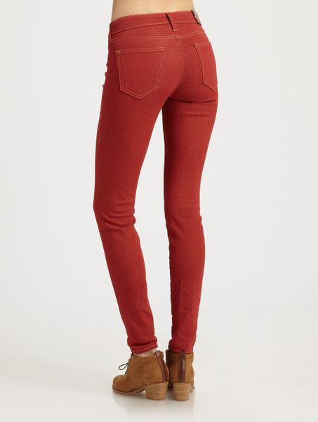 True Religion Halle Skinny Jeans in Red (tomato) | Lyst