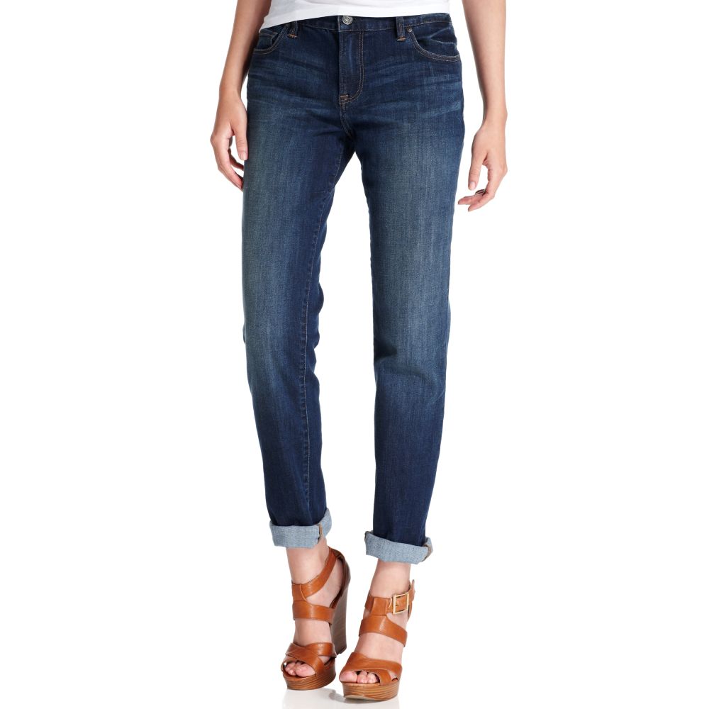 Calvin Klein Jeans Boyfriend Straightleg Dark Wash in Blue | Lyst