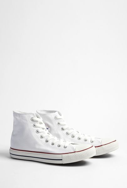 Converse White Classic Chuck Taylor High Top in White | Lyst