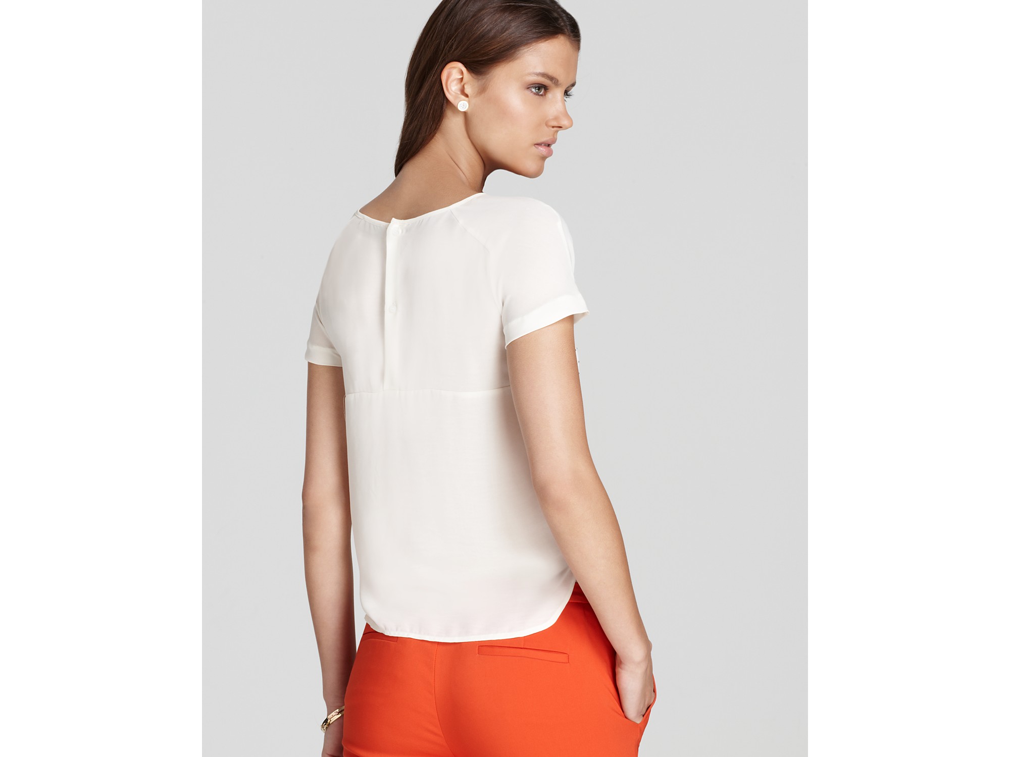 vince camuto white blouse