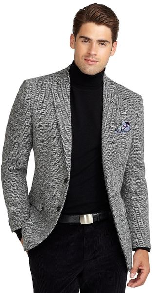 Brooks Brothers Fitzgerald Fit Harris Tweed Sport Coat in White for Men ...