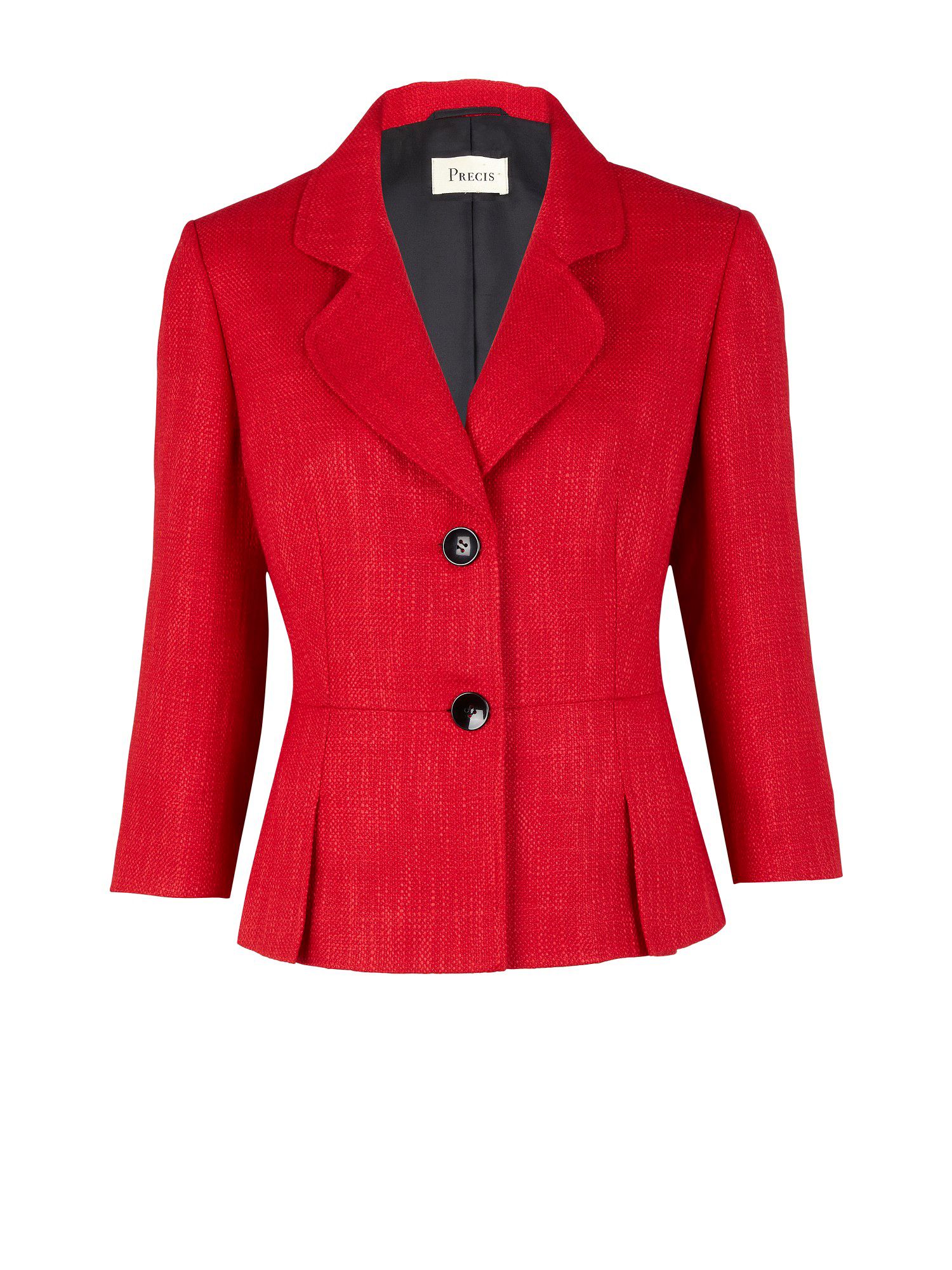 Precis Petite Scarlet Textured Jacket in Red | Lyst