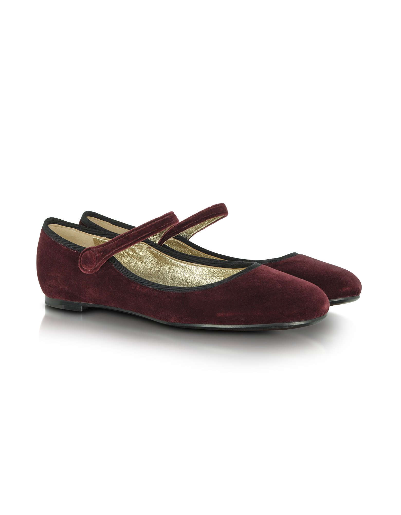 velvet flat mary jane shoes