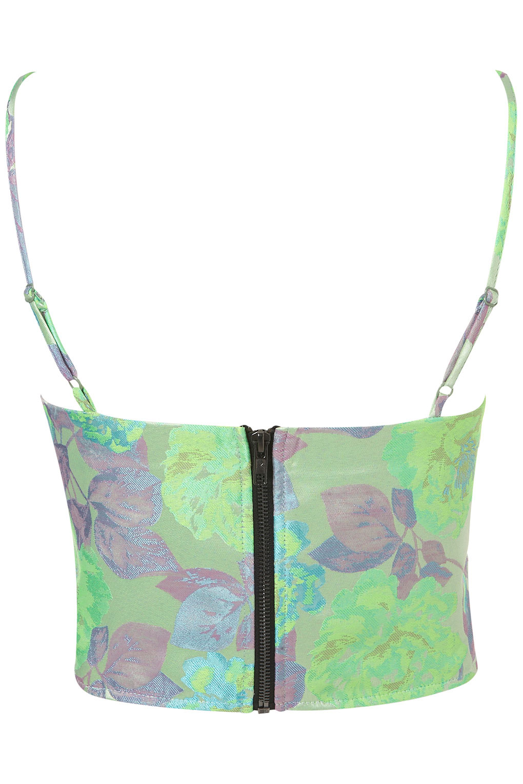 green floral corset