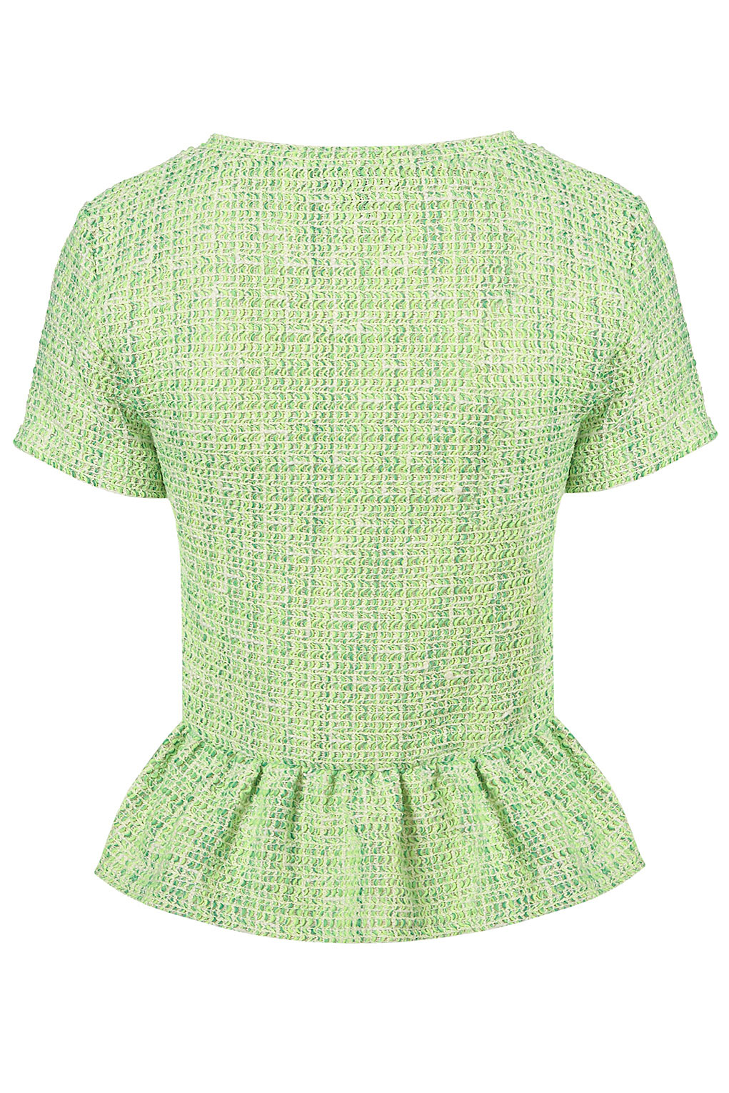 topshop peplum shirt
